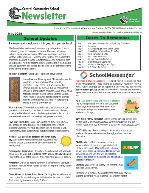 May Newsletter